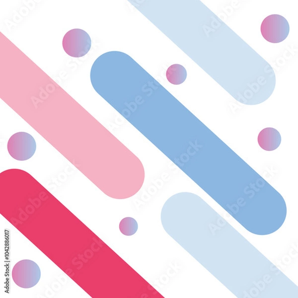 Fototapeta seamless pattern with blue circles