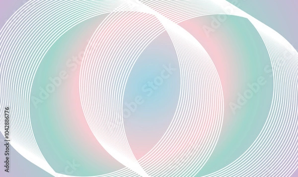 Fototapeta abstract vector background with waves