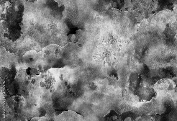 Fototapeta Abstract ink seamless pattern with spots