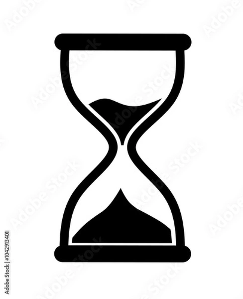 Obraz time icon. hourglass icon vector on white background