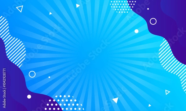 Fototapeta Flat design bright comics wallpaper design