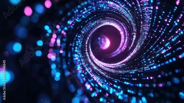 Fototapeta Abstract swirl of vibrant colors and lights, creating a mesmerizing effect.