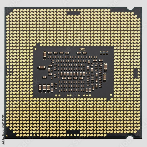 Obraz the computer central processing unit isolated.