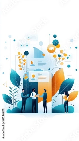 Fototapeta Creative Team Using Advanced AI for Innovative Projects