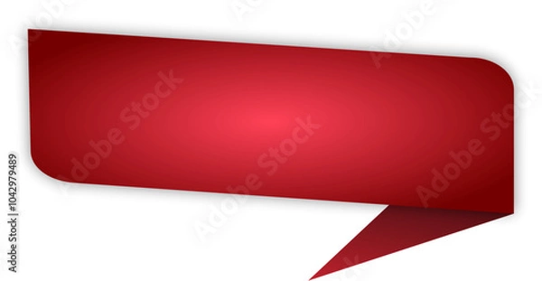 Obraz Red Speech Bubble Ornament