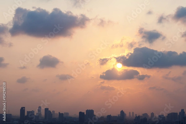 Obraz Sunset over The Town