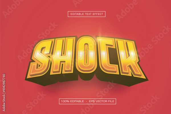 Obraz Shock 3D Editable Text Effect