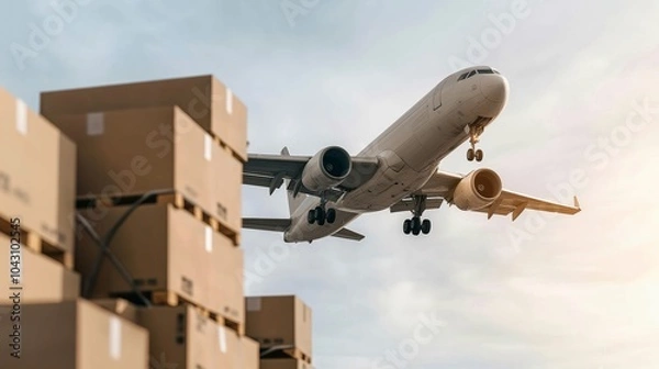 Fototapeta Lofty Loads Beneath Leaden Clouds
