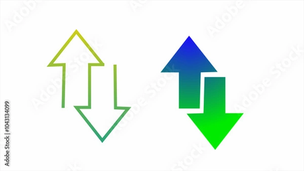 Obraz Exchange and Reverse - Illustration Icons