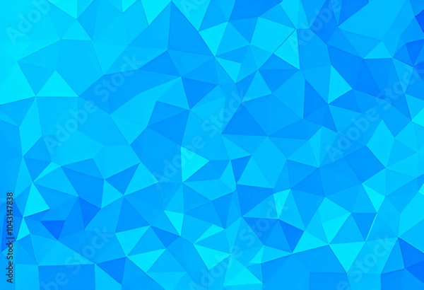 Fototapeta Abstract light blue geometric pattern background with polygonal triangle shapes