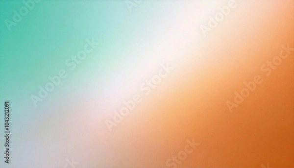 Fototapeta Serene Gradient: Soothing blend of green and orange hues creating a calming, tranquil atmosphere. Perfect for relaxation and design inspiration.