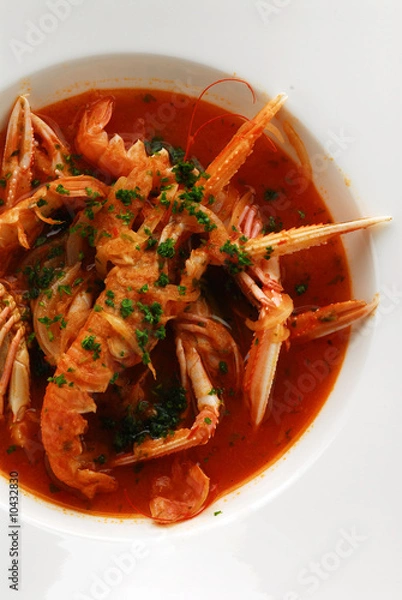 Obraz Busara di scampi - Secondi di pesce - Cucina istriana