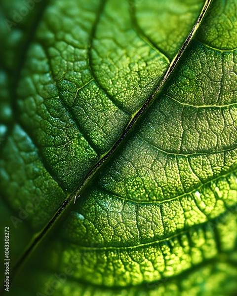 Fototapeta green texture of different varieties of plants and leaves