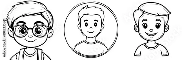 Fototapeta This modern flat illustration uses grayscale to represent profile pictures, avatars, user profiles, person icons and gender-neutral silhouettes. The design can be used as a social media profile,