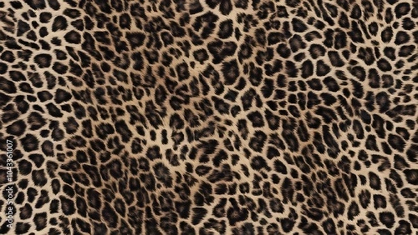 Fototapeta leopard fur texture brown background fashionable background