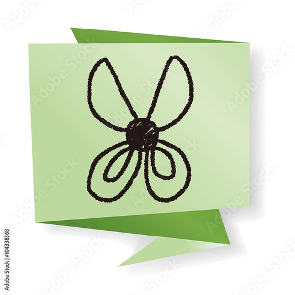 Obraz scissors doodle drawing