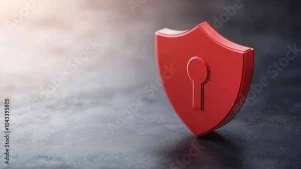 Fototapeta Shield Icon for Cybersecurity and Data Protection