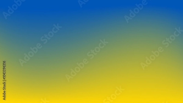 Fototapeta fond abstrait ondulé, conception d'arrière-plan d'affiche de bannière vibrante et originale aux couleurs dégradées et officielles du drapeau de l'Ukraine et au format proportionnel 4k 7680x4320 pixels