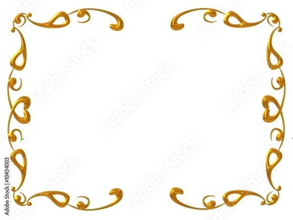 Obraz goldene Umrahmung