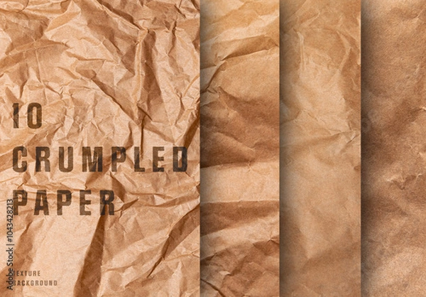 Obraz 10 Crumpled Paper Background Texture