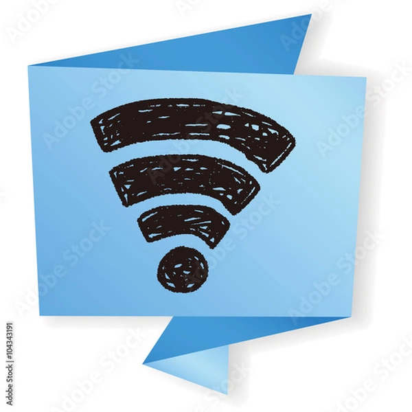 Obraz doodle wifi