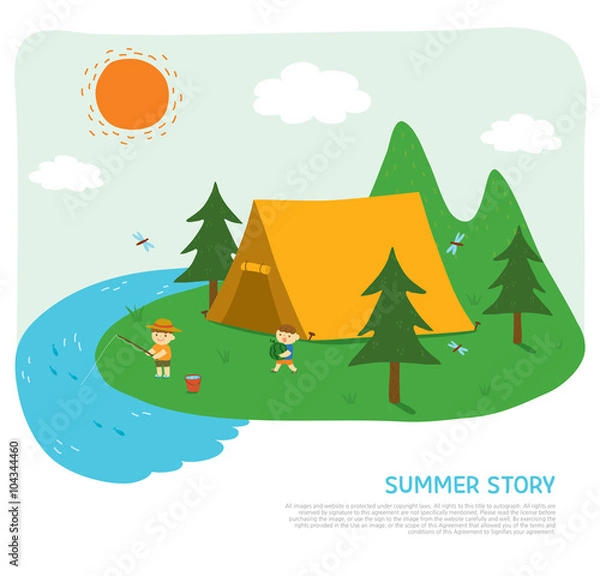 Fototapeta 그래픽 일러스트