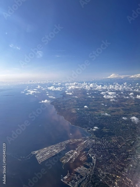 Obraz denmark airplane view