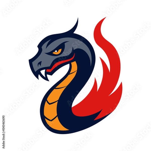 Fototapeta Wild Animal Mascot Logos - Tiger, Lion, Dragon, Falcon, Bear, Eagle, Wolf & More | Vector Illustration