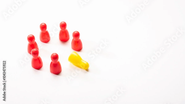 Obraz falling yellow in seven team