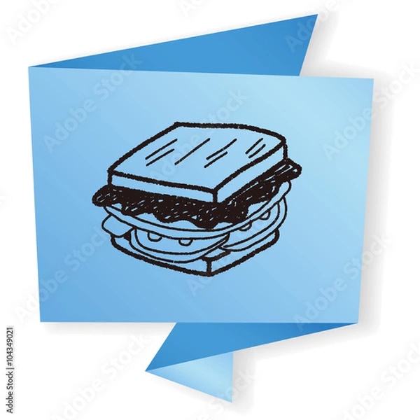 Obraz Doodle Sandwich
