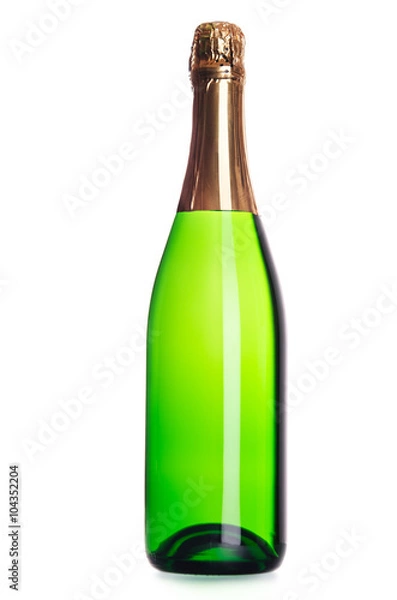 Obraz champagne bottle isolated