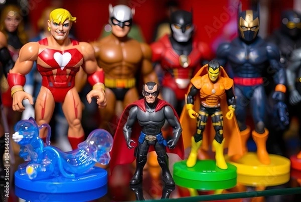 Fototapeta Limited Edition Action Figures Action figures that are produced