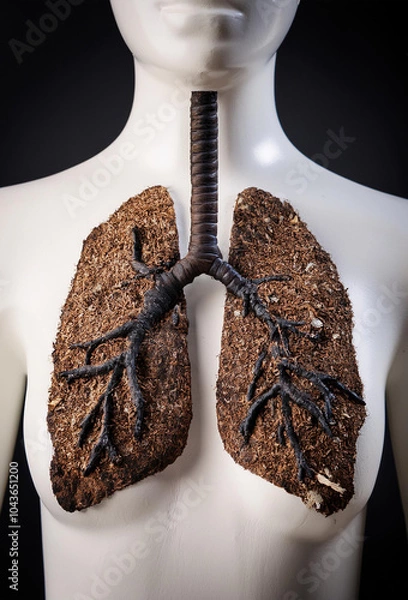 Obraz 黒くなった肺