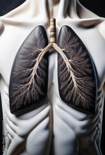 Obraz 黒くなった肺