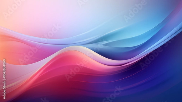 Obraz Colorful gradient waves flowing in a modern abstract design