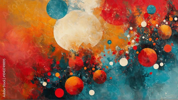 Obraz abstract background with watercolor