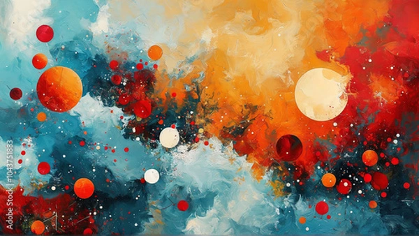 Obraz background with bubbles