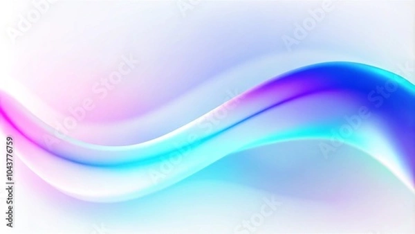 Fototapeta Abstract colorful flowing wave lines isolated on white background. Design elements for technology, science, music or modern concepts. Wave line of flowing abstract background, smooth curvy shape 
