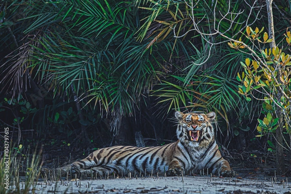 Obraz Angry king tiger