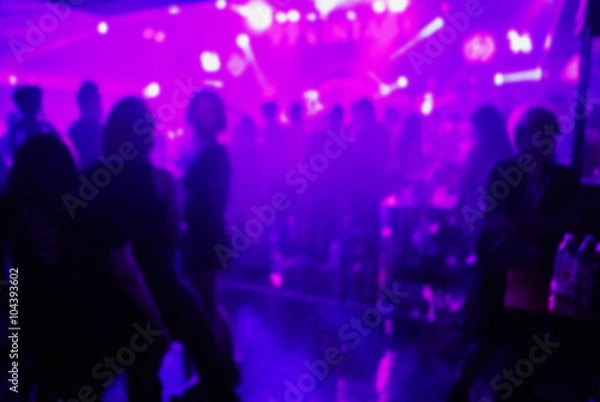Obraz club party is blurred background