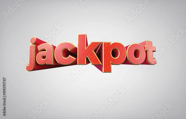 Obraz Jackpot - High quality 3D Render