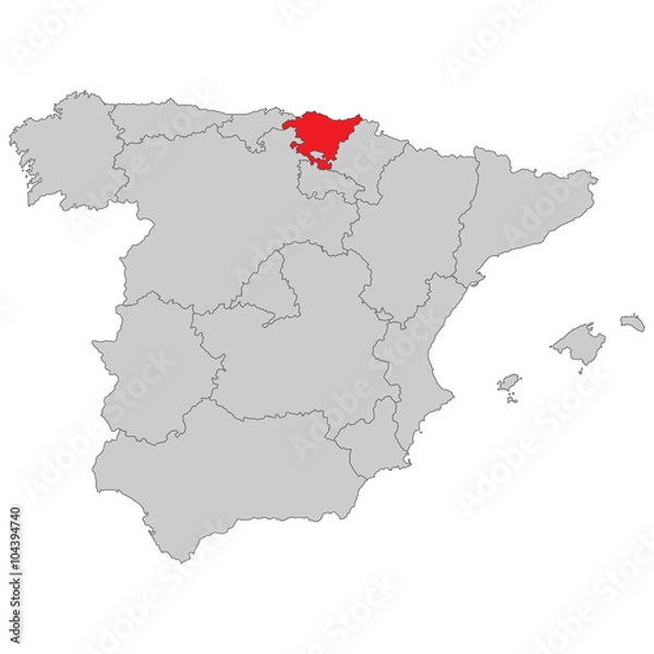 Fototapeta Spanien - Baskenland