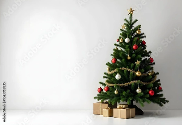 Obraz christmas tree with gifts