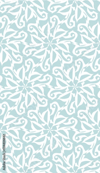 Fototapeta Seamless elegant pattern. Blue pattern. Abstract pattern.