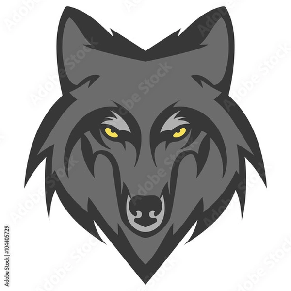 Obraz Wolf Head Logo Mascot Emblem