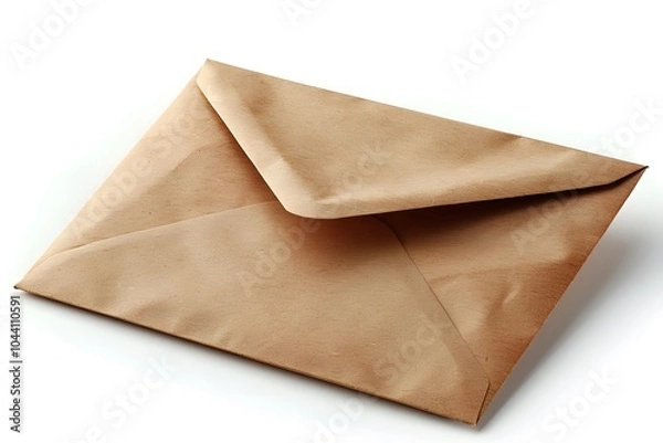 Obraz Classic Brown Envelope on a White Background