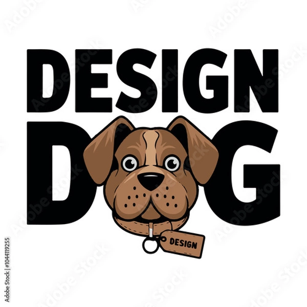 Obraz vector dog design, logo design