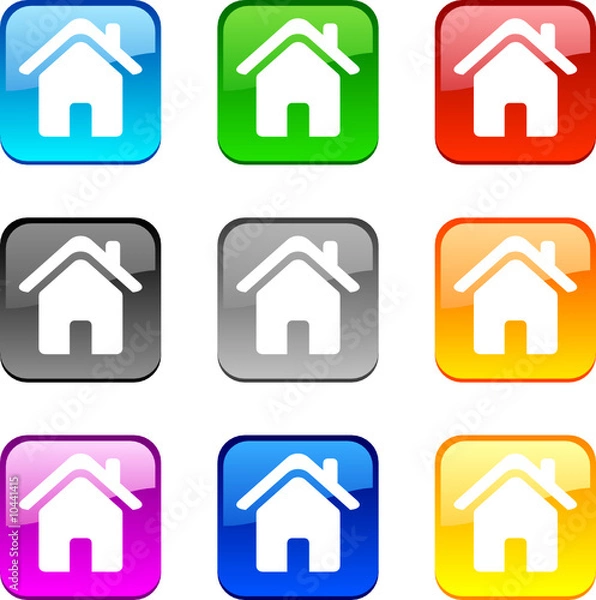 Fototapeta Home buttons.