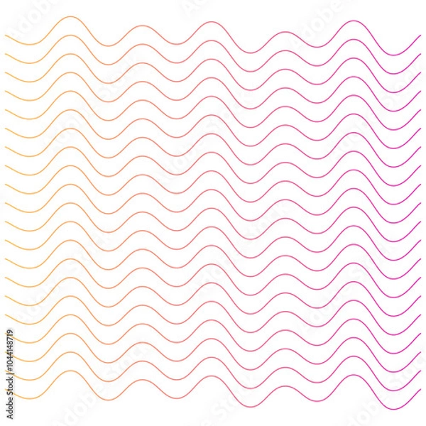 Fototapeta  waving line seamless pattern with waves