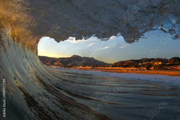 Fototapeta crashing waves 